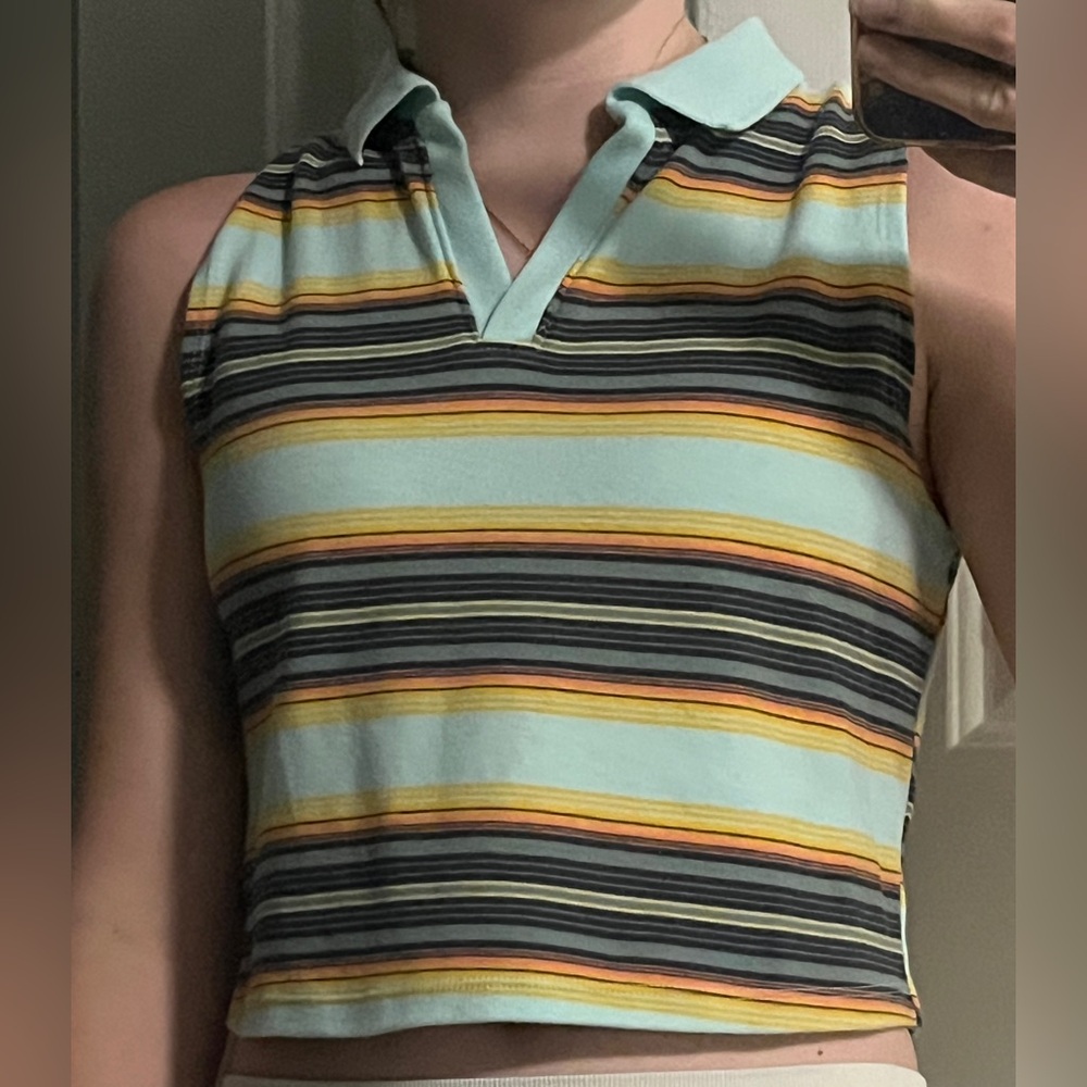 Croped SO Striped tank
